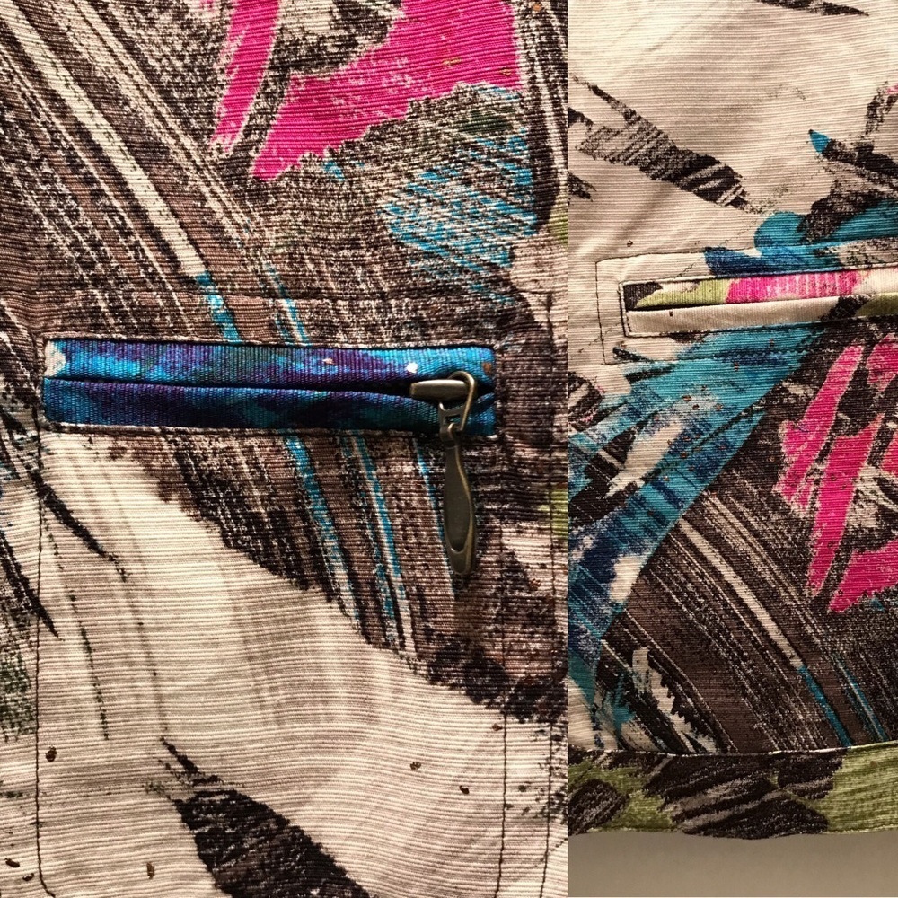 Chico’s Size 3 Multicolored Lightweight Jacket - Picture 6 of 8